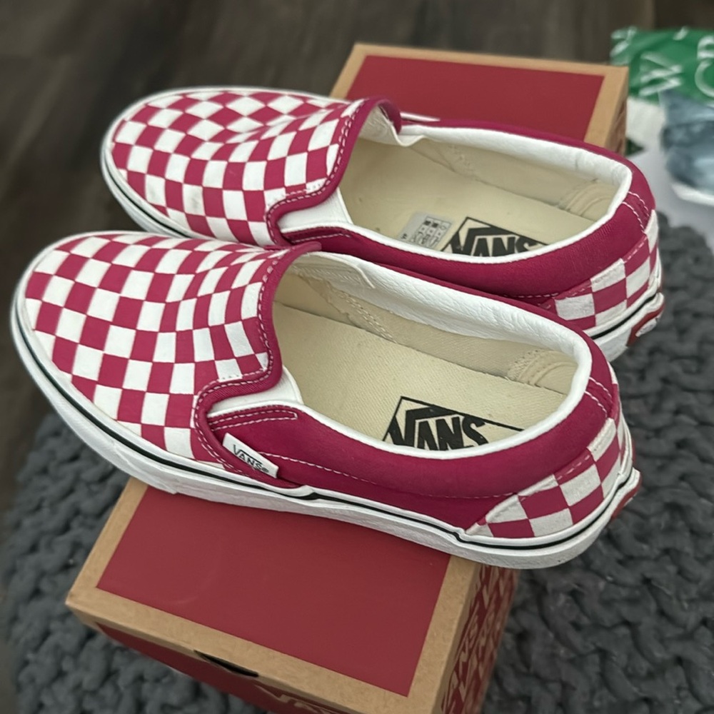 Vans check classic slip on